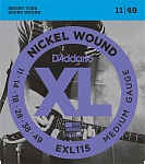 :D'Addario EXL115 XL NICKEL WOUND   , 11-49