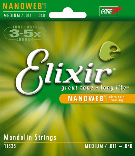 Elixir 11525 NANOWEB    , Medium, 11-40